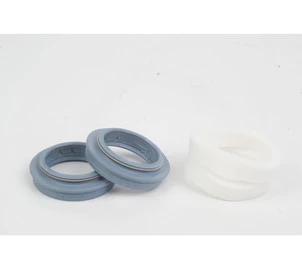 FORK DUST WIPER KIT - 32mm GREY (INCLUDES FLANGED DUST WIPERS & 10mm FOAM RINGS)