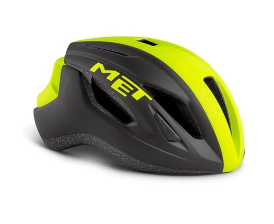 MET STRALE ROAD HELMET, Size: S (52-56), Colors: Yellow panel / Matt