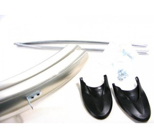 Mudguards set Orion OR 28"x48mm nylon silver