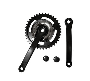 Chainwheel set Azimut steel 1-speed 38Tx170mm w/ CP black