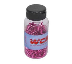 Cable end caps Saccon Italy Alu 500pcs. bottle pink
