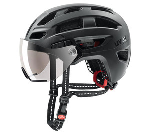 Helmet Uvex Finale visor black mat-52-57CM, Size: 52-57CM