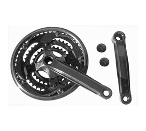 Chainwheel set Azimut steel 42x34x24T 170mm Index black