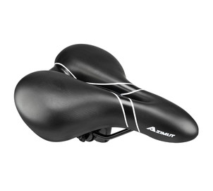 Saddle Azimut Comfort Full Cut 265x200mm black-silver (1029)
