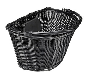 Basket front Azimut Wicker NEW bracket 35x26x22cm black