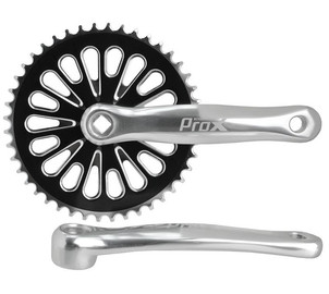 Front crankset ProX Cruiser Alu 1-speed 44T 170mm silver