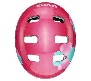Helmet Uvex Kid 3 pink flower-55-58CM, Izmērs: 55-58CM