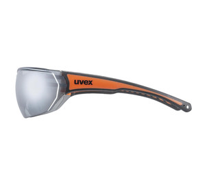 Glasses Uvex Sportstyle 204 black orange / mirror silver