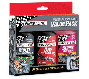 Chain care kit Finish Line Value Pack Dry 3 pcs. x 120ml