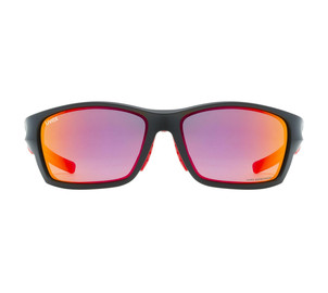 Glasses Uvex Sportstyle 232 P black mat red / mirror red