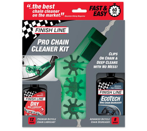 Chain care kit Finish Line Chain Cleaner with degreaser and lube