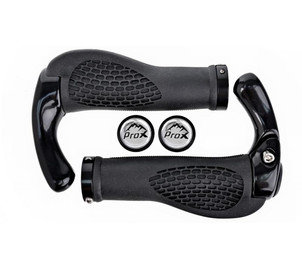 Grips ProX GP-40B 135mm Ergo + Bar-Ends Lock-on black