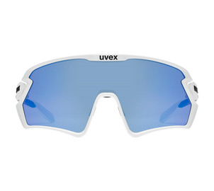 Cycling sunglasses Uvex sportstyle 231 2.0 white matt / mirror blue