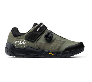 Cycling shoes Northwave Overland Plus MTB AM dark green-43, Size: 43