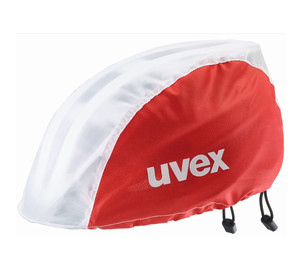 Uvex rain cap Bike red-white-S-M, Size: S-M