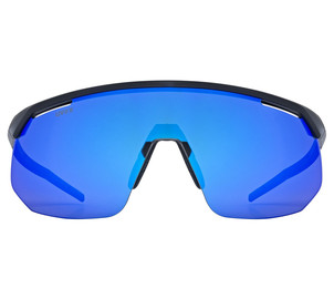 Glasses Uvex pace one black matt / mirror blue