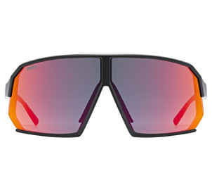 Glasses Uvex sportstyle 237 black matt / mirror red