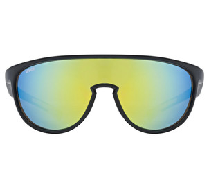 Glasses Uvex sportstyle 515 black matt / mirror yellow