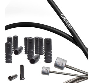 Shift cable set Capgo BL stainless PTFE ECO "long" for Shimano/Sram MTB & ATB/Road black