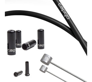 Brake cable set Capgo BL stainless PTFE for Shimano MTB black