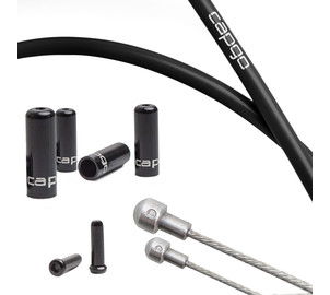 Brake cable set Capgo BL stainless PTFE for Shimano/Sram Road black