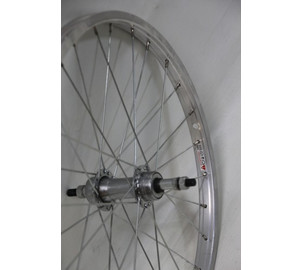 Rear wheel 20" steel freewheel hub, Remerx singlewall rim 28H