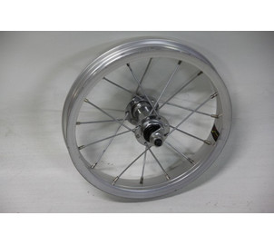Front wheel 12" steel hub, alloy singlewall rim