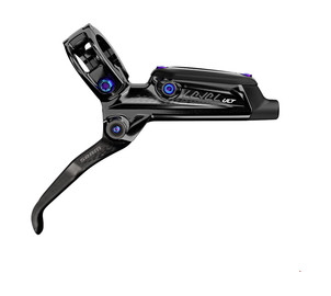 SRAM Level Ultimate Disc Brake and Lever - Rear, Hydraulic, Post Mount, Black with Rainbow Hardware, B1
