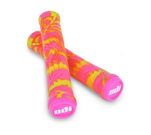 ODI Griffe Hucker Signature Limited Ed. ohne Flansch gelb - pink, 160mm