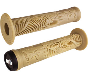 ODI grips Hucker Signature with flange brown, 160mm