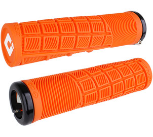 ODI Griffe Reflex v2.1 Lock-On orange, 135mm schwarze Klemmringe