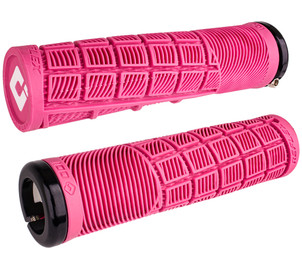 ODI Griffe Reflex v2.1 Lock-On pink, 135mm schwarze Klemmringe
