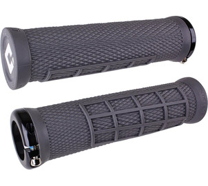 ODI MTB grips Elite Flow Lock-On 2.1 grey, 130mm black clamps