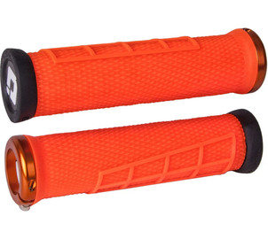 ODI MTB grips Elite Flow Lock On 2.1 orange, 130mm orange clamps