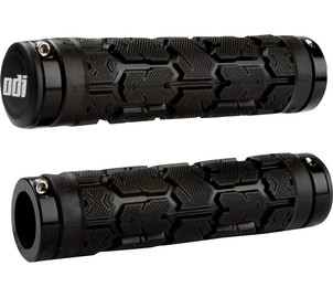 ODI MTB grips Rogue Lock-On black, 130mm black clamps, Bonus Pack