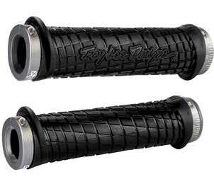 ODI MTB grips Troy Lee Designs Lock-On black, 130mm grey clamps