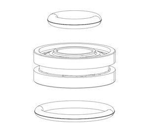 FORK DAMPER SEALHEAD ASSEMBLY - MOCO 32mm - SIDA 2009-2014, SIDB 2011-2013, REBA