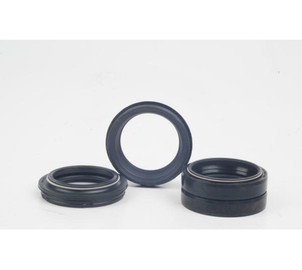 FORK DUST WIPER KIT - 40mm BLACK (INCLUDES FLANGED WIPER SEALS & OIL SEALS) - TO