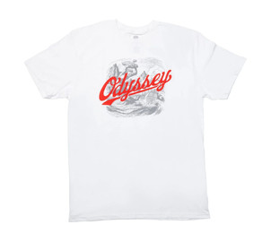 Odyssey T-Shirt Homer weiß mit grau/rot, XXL 