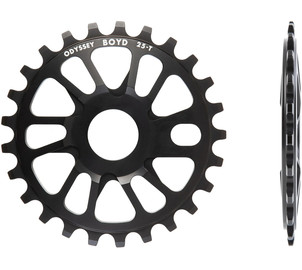 Odyssey BOYD chainring 25T, 7075-T6, black Boyd Hilder Signature