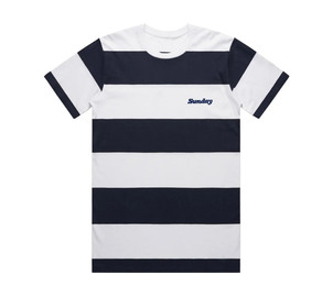 Sunday T-Shirt Stitched Classy Game navy/weiß mit schwarz, M 