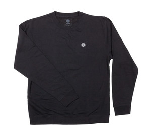 Odyssey Sweatshirt Stitched Monogram Crewneck schwarz mit weiß bedruckt L 