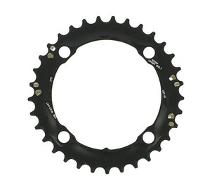 CHAIN RING MTB 39T 120 S2 AL6 SHORT PIN BB30 CNC 2X10 BLAST BLACK