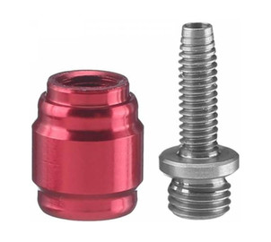 DISC BRAKE HOSE FITTING KIT - (INCLUDES 1 THREADED HOSE BARB, 1 RED COMP FITTING