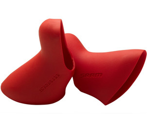Hoods for Doubletap Levers Red, Pair