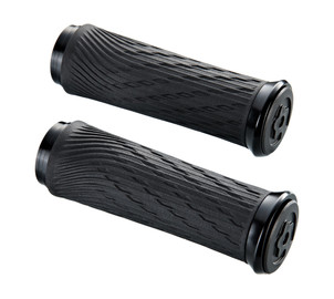 Locking Grips for Grip Shift Full Length 122mm with Black Clamps and End Plug