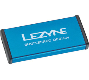 Lezyne Repair Kit Metal, Alloy Box, 6xPatch, 1xScuffer, 1xTire Boots, blue