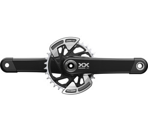 SRAM Kurbelgarnitur XX Eagle DUB Wide 170mm, 32T DM, schwarz ohne Innenlager, QF:174mm, CL55