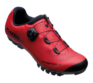 Catlike MTB Schuhe Whisper X1 Nylon, Gr.: 41 rot, Size: 42, Farbe: RED