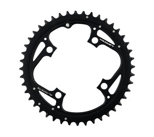 CHAIN RING MTB 44T 104 V4 ALUMINUM 3MM BLAST BLACK CNC